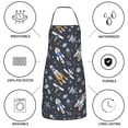 thumbnail image 6 of Fuzoiu Space Cars Print Kitchen Cooking Aprons,Kitchen Cooking BBQ Aprons,Chef Apron with 2 Pockets for Men Women,Art Aprons for Painting Pottery Ceramics, 6 of 7