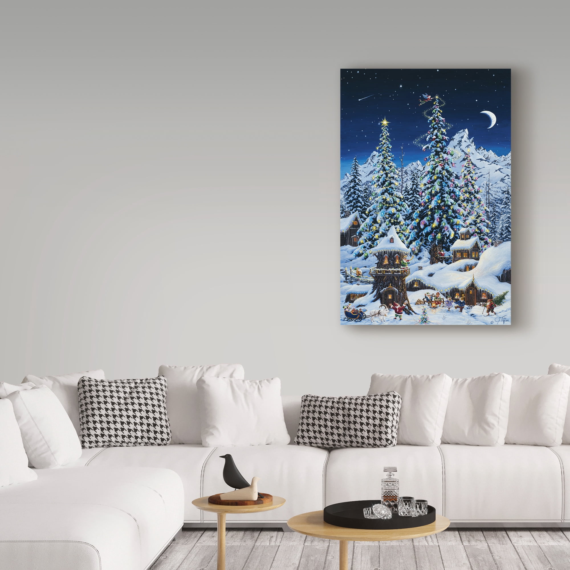 Jeff Tift 'Christmas With The Elves' Canvas Art