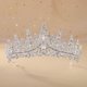 thumbnail image 1 of Zhuge Tiara de boda para novia, diadema de princesa, corona nupcial, joyería para el cabello con diamantes de imitación de cristal, decoración para novia, cumpleaños, graduación, boda (blanco), 1 of 4