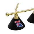 thumbnail image 2 of Louisiana Tech University 3 Shade Billiard Light with Brass Fixture, 2 of 5