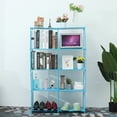 thumbnail image 6 of Novashion 8-Cube Portable Bookcase Organizer, Grey Blue Pink, 6 of 9