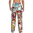 thumbnail image 2 of Tom And Jerry Men's Pajama Pants Cartoon All Over Print Elastic Waistband Sleep Pants with Pockets Drawstring, Soft Unisex Lounge Bottoms Sleepwear, 2 of 8