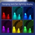 thumbnail image 4 of Ventilador sin aspas Mute USB Lazy Neck Fan Enfriador manos libres (pantalla digital) azul, 4 of 8