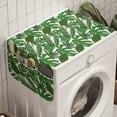 thumbnail image 1 of Philodendron Washing Machine Organizer, Summer Repetition of Various Tropical Jungle Leaves, Anti-slip Fabric Top Cover for Washer and Dryer, Fern Green Olive Green, by Ambesonne, 1 of 1
