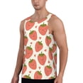 thumbnail image 2 of KLL Hand Drawn Strawberry Print Men's Muscle Gym Workout Stringer Tank Tops Bodybuilding Fitness T-Shirts Tank Tops Men-XX-Large, 2 of 7