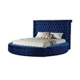 thumbnail image 2 of Galaxy Home Furnishings Hazel Queen Size Tufted Storage Bed made with Wood in Blue, 2 of 5