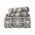 thumbnail image 2 of Superior 3-Pieces High-Durability Reversible Cotton Blend Bedspread Set, Full, Denim Blue, 2 of 8