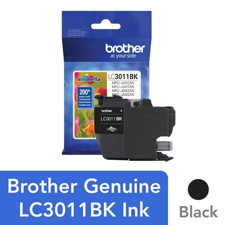 UPC: 0012502648260 | Brother Genuine LC3011BKS Standard-yield Black Printer Ink Cartridge