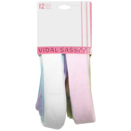 Vidal Sassoon: Multi-Color Model #Vs60496 Head Wraps, 12 ct