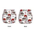 thumbnail image 5 of Picia Rabbit And Hedgehog Pattern Women's 2 in 1 Athletic Running Shorts High Waisted Workout Casual Gym Sweat Shorts with Comfy Liner Zipper Pockets-Large, 5 of 9