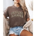 thumbnail image 3 of Teach Camo Varsity T-Shirt for Women - Coquette Bow Graphic Tee - Camouflage Teacher Shirt Espresso Shirt Adult X-Large, 3 of 7