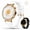 Rose Gold + 2 Watchbands, variant on Smart Watch for Women, 1.32" OLED Round Display Fitness Tracker/Pedometer with Bluetooth Calls, 1ATM/IP68 Waterproof Ladies Smartwatches Compatible with iphone Android, for Gift, 2 Straps