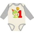 thumbnail image 3 of Inktastic 1st Birthday Cute Dinosaur Boys or Girls Long Sleeve Baby Bodysuit, 3 of 5