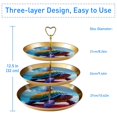thumbnail image 3 of Turtle 32cm Plastic Discs Dessert Stand with 21cm, 24cm, 27cm Plates for Kitchen , 3-Tier Cupcake Holder Rack, 3 of 6