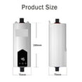 thumbnail image 6 of 5500W Instant Tankless Electric Water Heater, Mini Electric Tankless Instant Hot Water Heater Bathroom Kitchen Washing Heater ,Compact Design, 6 of 7