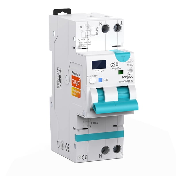Wi Fi Rcbo MYG WIFI RCBO Adjustable Smart Circuit Breaker with Overcurrent Leakage ...