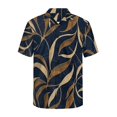 thumbnail image 5 of KUIFORTI Couple Matching Outfits Abstract Leaf Fashionable Mens Casual Shirts Hawaii Dress Breathable Short Sleeve Button Down with Soft Fabric for Summer Vacation Trip, 5 of 7