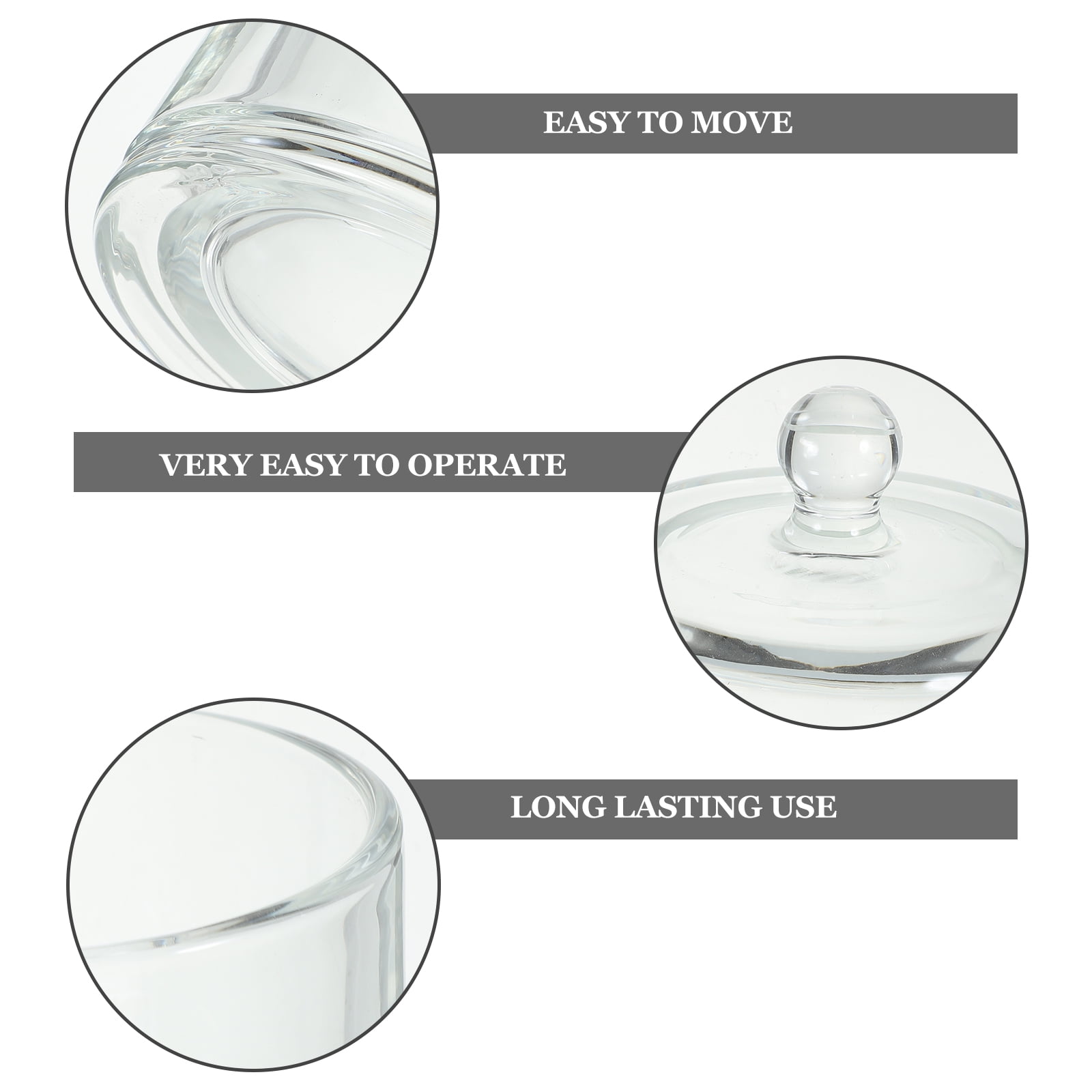 LEXSOMEO Clear Glass Candle Cup Simple Candle Wax Cup Homemade Candle Making Supply