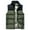 Olive Green, variant on Lovskoo Mens Winter Coats Quilted Puffer Vest Fallow Full-Zip Stand Collar Sleeveless Jacket with Pockets Patchwork Gilet Vest Coat Olive Green