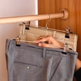 thumbnail image 3 of Perchas para Pantalones con Clip 40cm Ganchos para Ropa Perchas de Metal Ligero Resistent Antideslizantes Duradera Ajustables con Gancho Giratorio Perchas para Faldas Jeans Adultos Hogar, 3 of 7