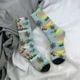 thumbnail image 5 of Vsdgher Hawaiian Style Crew Socks for Men & Women, Breathable Casual Athletic Ankle Socks, 5 of 6
