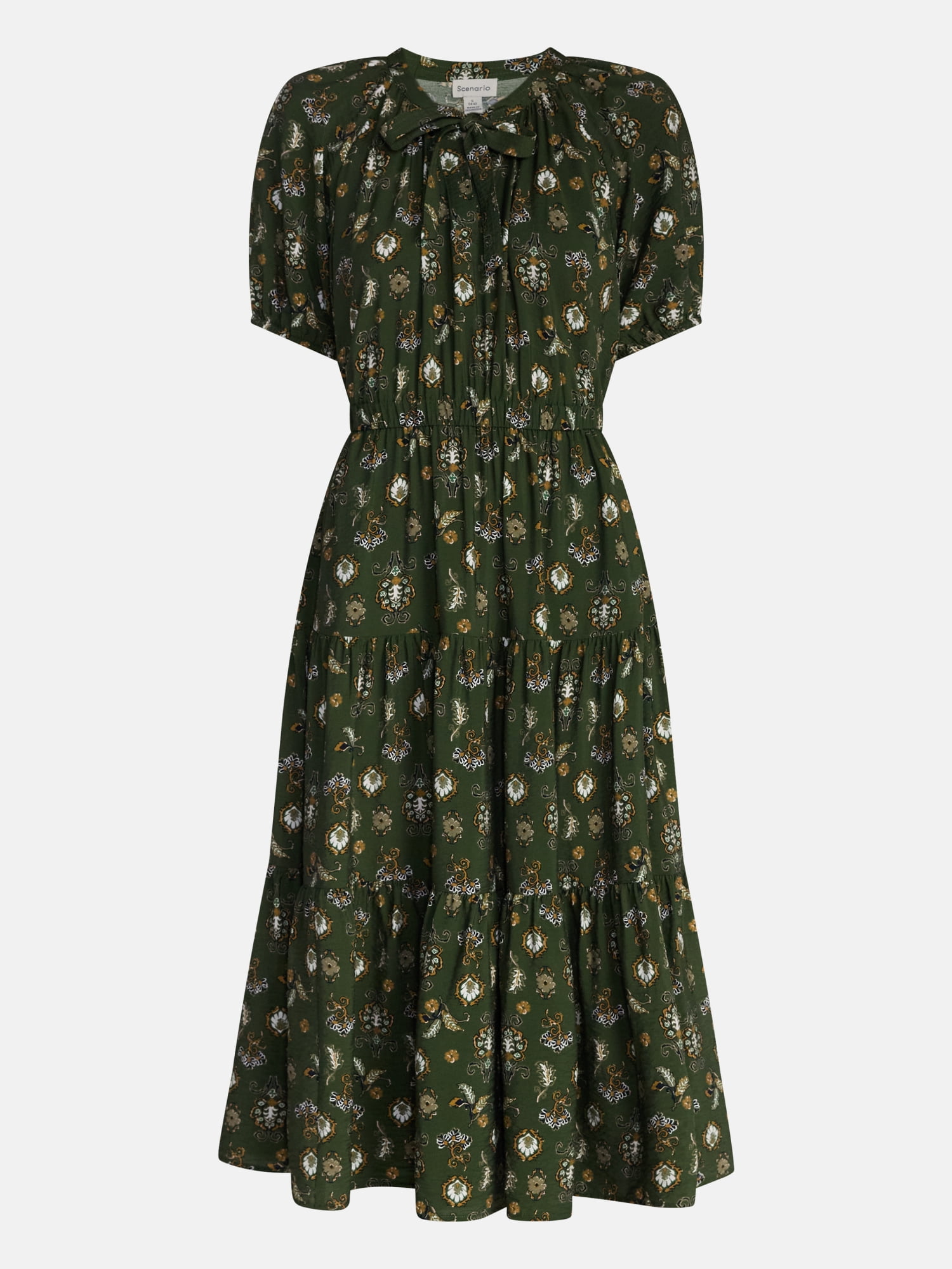 Scenario Women's Open Neck Midi Dress, Sizes XS-XXXL
