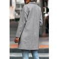 thumbnail image 6 of Plus Size Plaid Shacket Oversized Long Sleeve Button Down Boyfriend Shirts Casual Plaid Shacket Jacket Coats 3X Black, 6 of 15