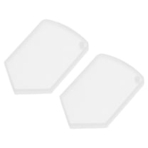 GARVALON Shield Shaped Molds Food Grade Silicone 2Pcs 5.1X7.8In