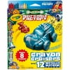 Crayola Melt 'N Mold Factory Crayon Cruisers, Metallic Mayhem