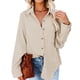 thumbnail image 4 of Camisa Con Botones, Bolsillo En El Pecho, Manga Larga, Blusas De Gran Tamaño, Chaqueta Suelta E Informal Para Uso Diario. ANGGREK Otros, 4 of 6
