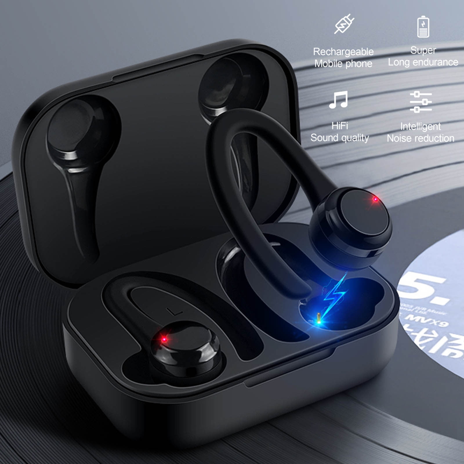Auricolari Bluetooth Wireless F9-5C Mini Impermeabili IPX7 Per IPhone E Android