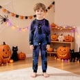 thumbnail image 2 of Leey-World Boys Pajamas Halloween Toddler Boys Girls Pajamas Snug Fit Halloween Graphic Long Sleeve Top and Pants 2 Piece Pjs Set, 2 of 9