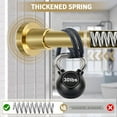 thumbnail image 3 of Shower Curtain Rod 36-84 Inches (3-7ft) Non Rust Adjustable Shower Rod Spring Tension Non Slip No Drilling Stainless Steel Shower Rods for Bathroom Window, 3 of 9
