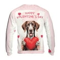 thumbnail image 2 of Happy Valentine's Day German Shorthaired Pointer Brings Love Heart All Over Print 3D Sweatshirt Unisex Merch GSP Lover Dog Gift - 02028, 2 of 6