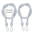 thumbnail image 2 of Bovemsi Clearance 2Pcs Ropes Tie Backs for Window Curtain Cord Buckle Tiebacks Tie Backs White, 2 of 3