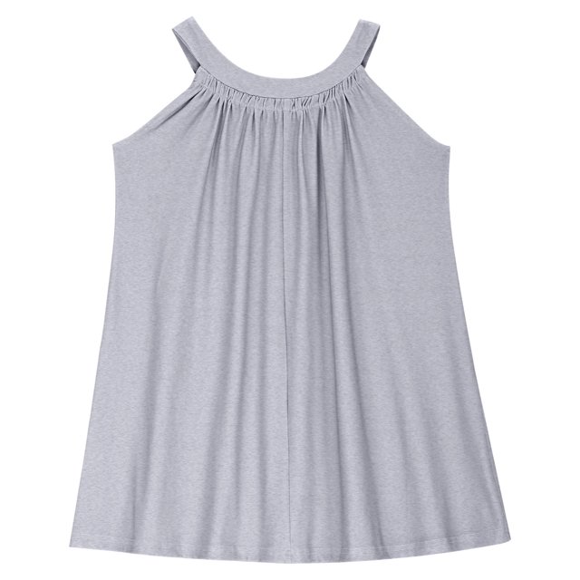 Bwiyojiz Tailles Mode 110-160 Robe Sans Manches à Col Rond Tout-Petits Enfants Mignonne Couleur Unie Camisole Extensible Ligne a Bretelles, 7 Ans, Cadeaux pour la Maison, Gris