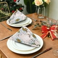 thumbnail image 3 of GZHJMY Daisy Bee Cloth Napkins Washable Reusable Polyester Dinner Napkins 20 x 20 Inch for Home Weddings Parties Holiday Table Napkins Set of 1, 3 of 7