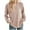 Khaki, variant on hotojiny Long Sleeve Sweatshirts for Women Fall Crew Neck Ribbed Knit Pullover Tops Side Slit Casual Loose Tunic Tops