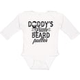 thumbnail image 3 of Inktastic Daddys Little Beard Puller Boys or Girls Long Sleeve Baby Bodysuit, 3 of 5