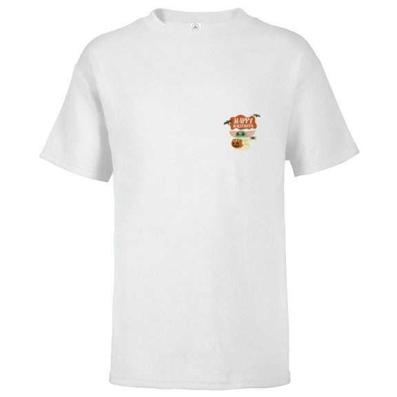Star Wars Grogu Happy Halloween Trick or Treat Cute Corner - Short Sleeve T-Shirt for Kids - Customized-White