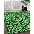 thumbnail image 3 of Ahgly Company Machine Washable Indoor Round Transitional Deep Emerald Green Area Rugs, 5' Round, 3 of 7