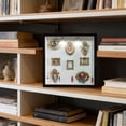 thumbnail image 2 of Mini Golden Frame Silhouette Box Improved Shadow Box Frame Kit With Museum And Golden Miniature, 2 of 3