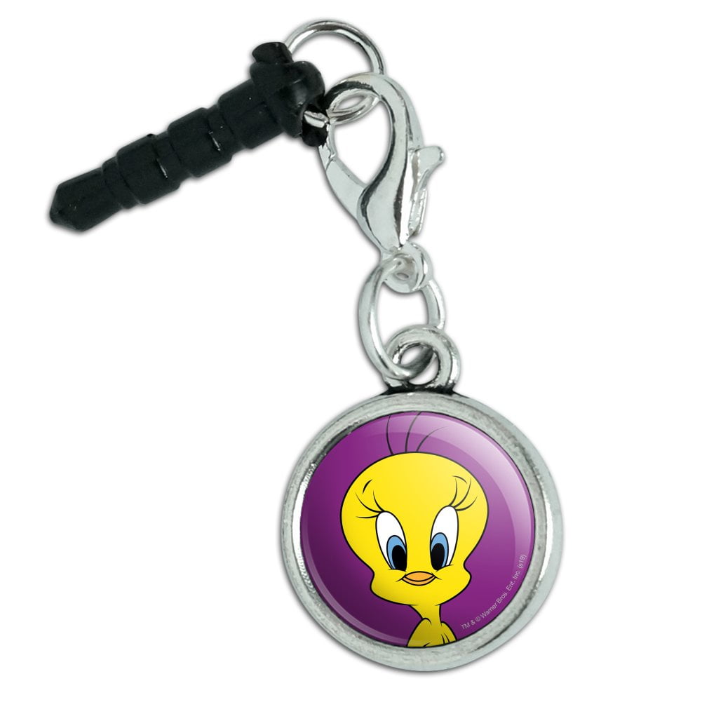Looney Tunes Tweety Bird Mobile Cell Phone Headphone Jack Charm fits