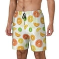 thumbnail image 2 of Haiem Colorful Lemons Mens Swim Trunks with Compression Liner 2 in 1 Swimming Shorts Stretch Swimwear Quick Dry,Board Shorts-X-Large, 2 of 9