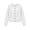 White, variant on Mooqilaa Girls Cardigan Sweater, Long Sleeve Ribbed Knit Casual Button Front Fall Winter Cardigans Size 7-8 Years Khaki