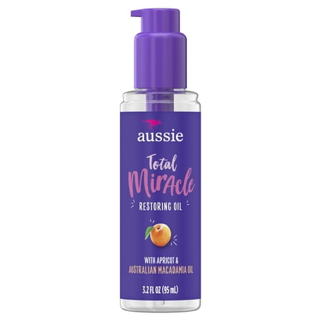 Aussie Paraben-Free Total Miracle Restoring Oil with Apricot For Dry Hair 3.2 fl
