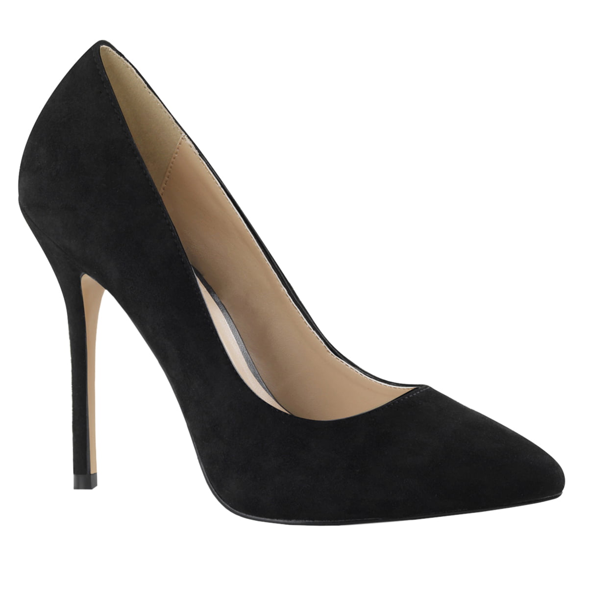 slot økse tvetydigheden SummitFashions - Womens Black Suede Pumps Pointed Toe Shoes Classic High Heel  Pumps 5 Inch Heels - Walmart.com - Walmart.com