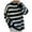 Black, variant on IROINNID Womens Sweater Round Neckline Pullover Sweater Stripes Leisure Mid-Length Long Sleeve Trend Sweater
