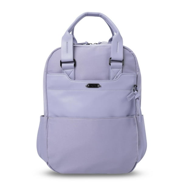 TOTTO Mochila Mediana - Reforzada para Mujer Porta Laptop 14 con Bolsillo Secreto | Escuela - Oficin purpura M