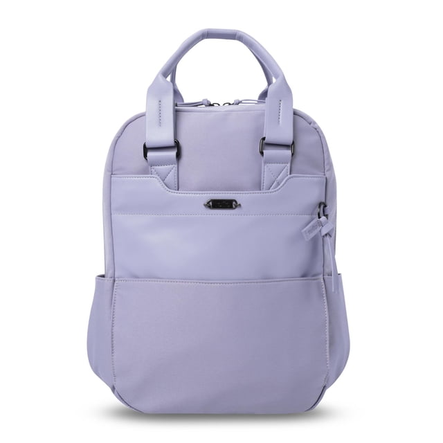TOTTO Mochila Mediana - Reforzada para Mujer Porta Laptop 14 con Bolsillo Secreto | Escuela - Oficin purpura M